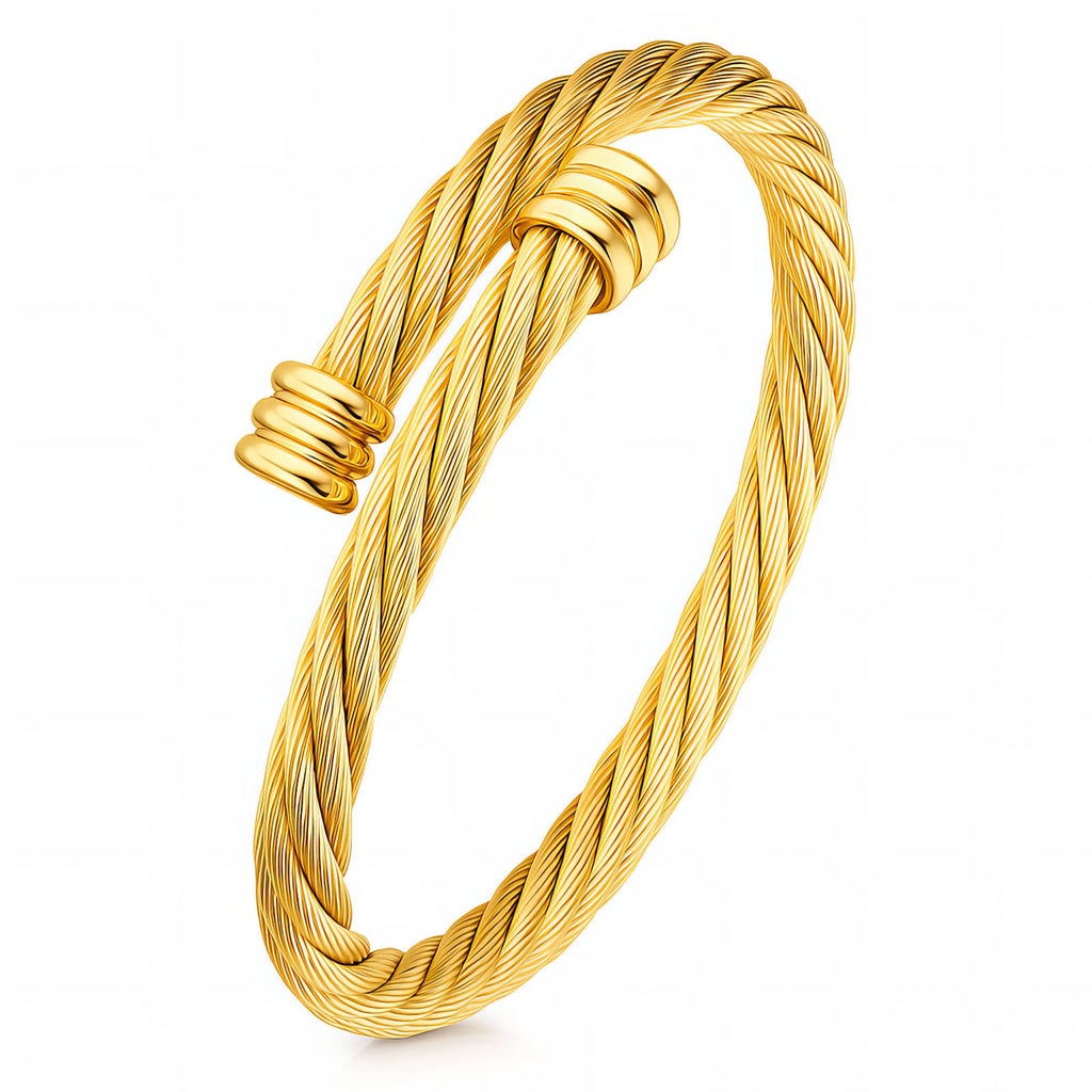 Twisted Rope Cuff Bracelet