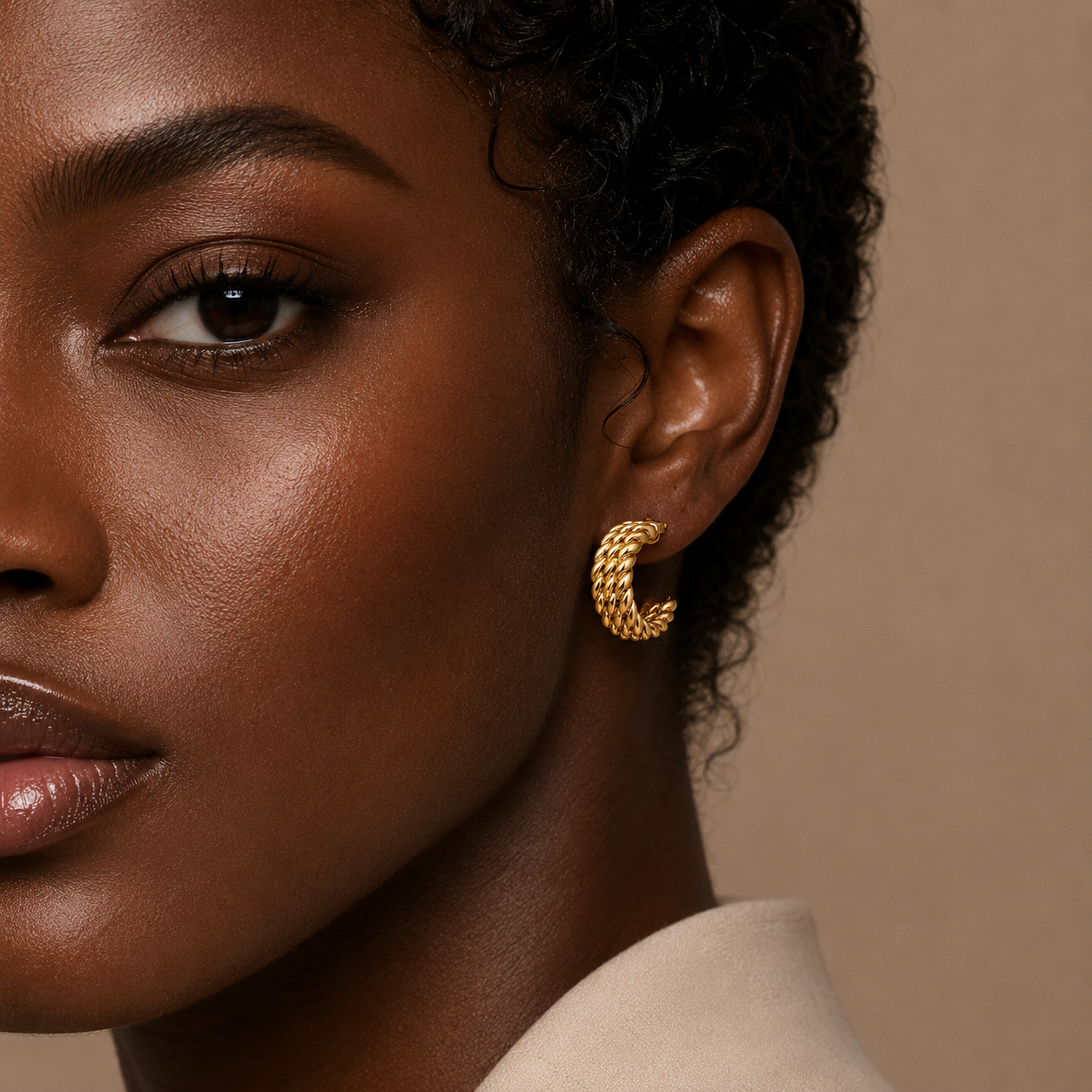 Braided Hoop Earrings