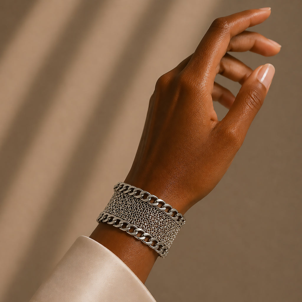 Mesh Cuff Bracelet