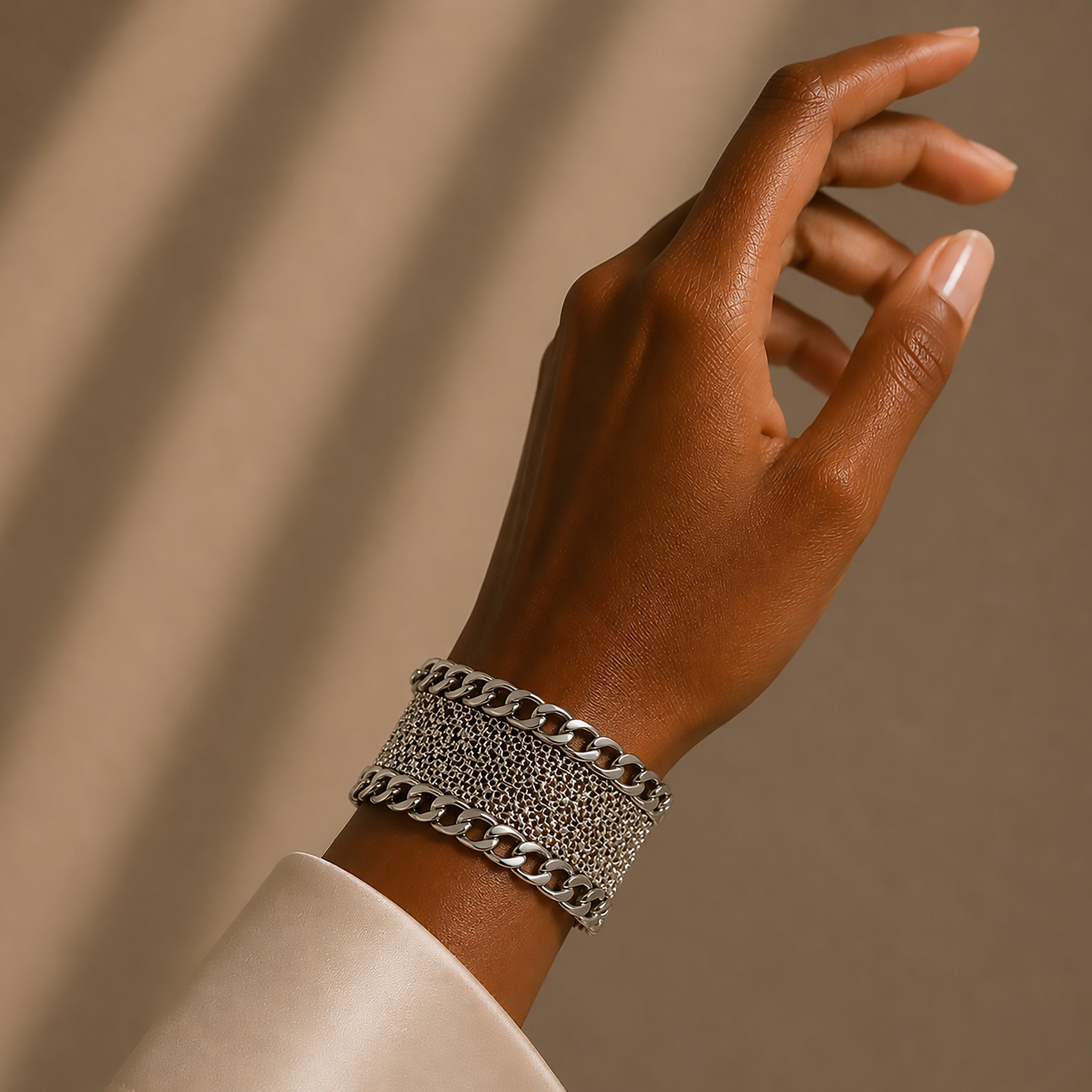 Mesh Cuff Bracelet
