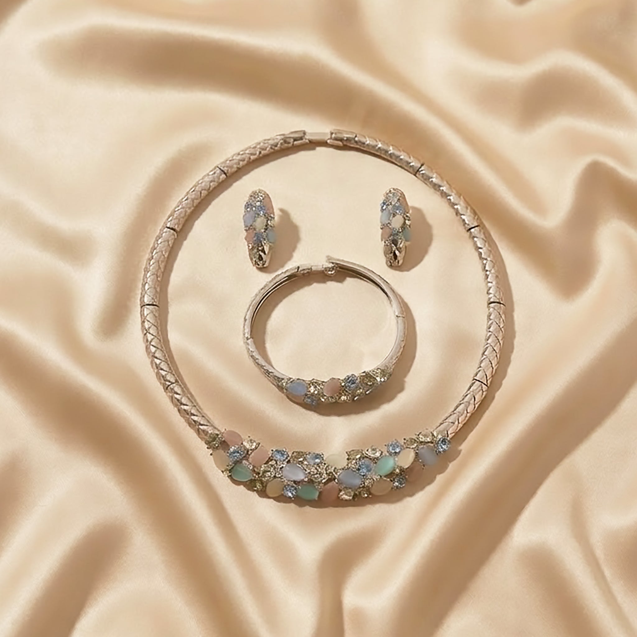 Pastel Radiance — Parure Éclat Multicolore