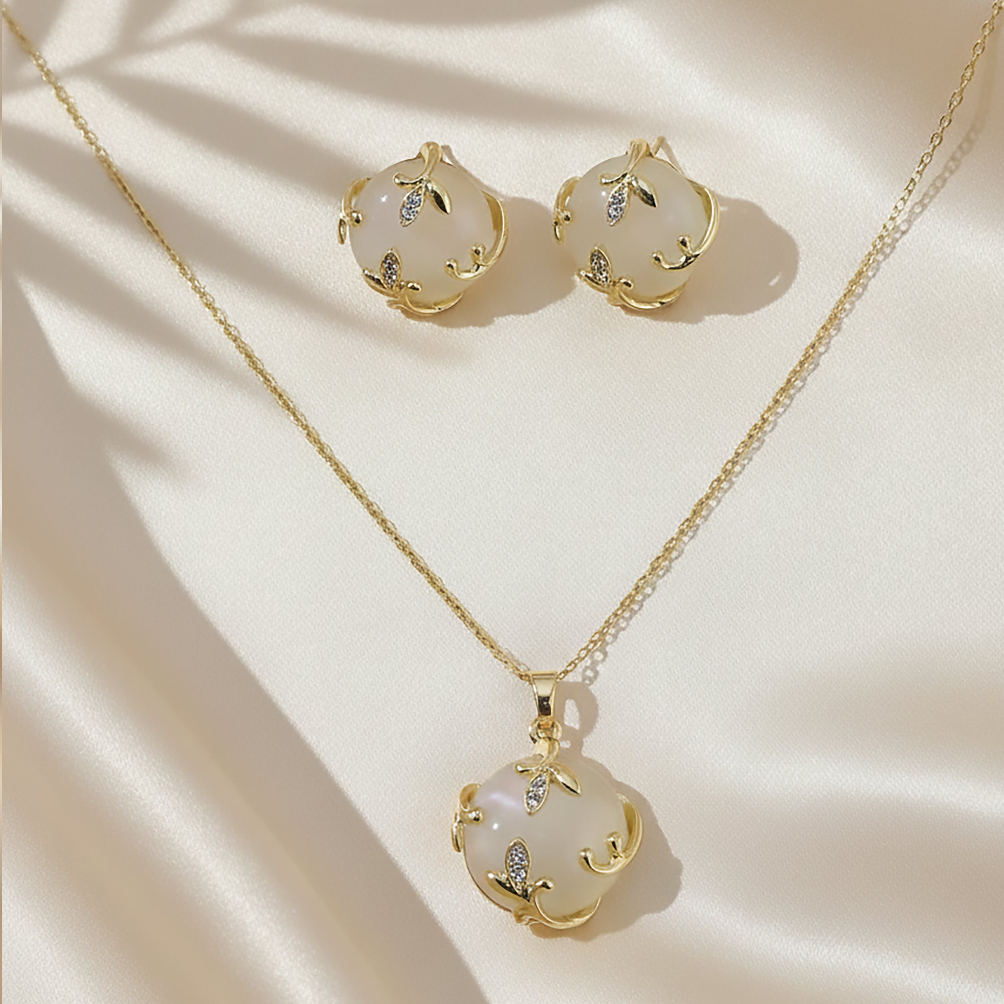 Parure Cabochon Ivoire