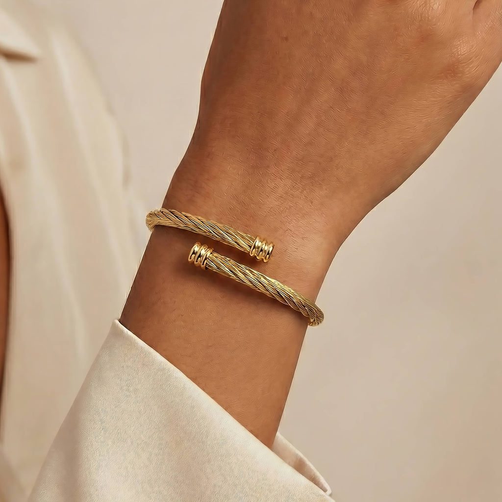 Twisted Rope Cuff Bracelet
