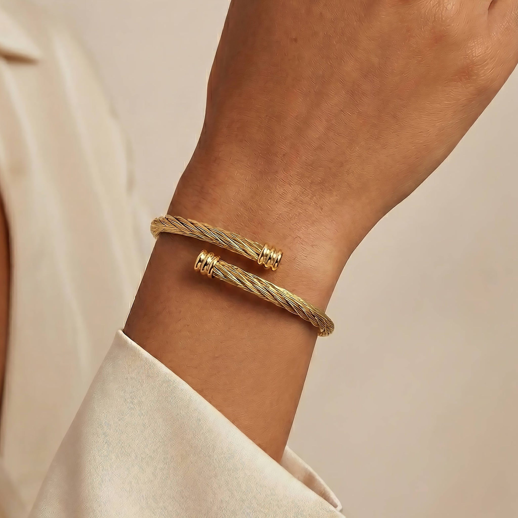 Twisted Rope Cuff Bracelet